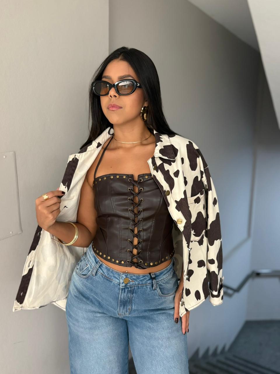CROPPED COURO