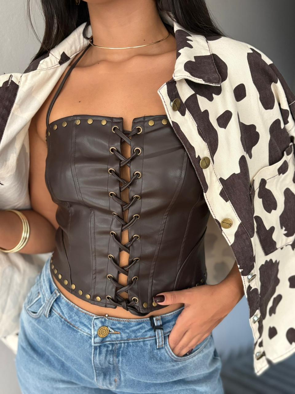 CROPPED COURO